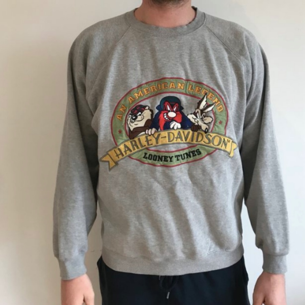 Looney Toons Harley Davidson Crewneck - Picture 4 of 4